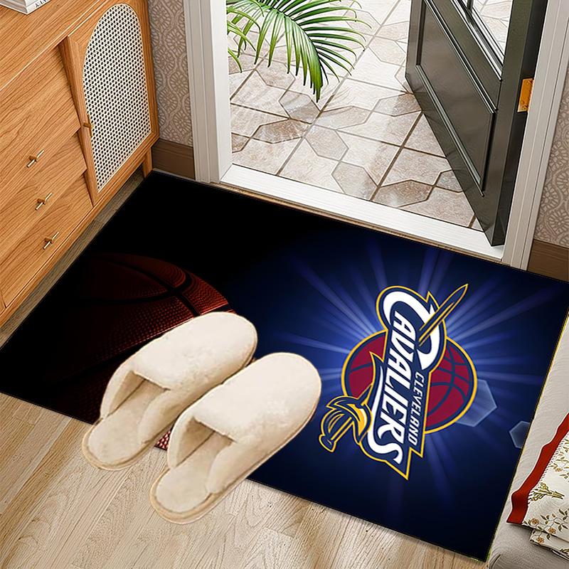 Football Cavaliers Logo Rug Office Carpet Non-Slip Mat, Chair Rug Floor Covering for Gaming, Bedroom, Living Room , Home Decor Christmas Gift