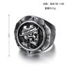 Men's Vintage Punk Skull Ring Gothic Fashion Jewelry Trendy Travel Accessory for Men