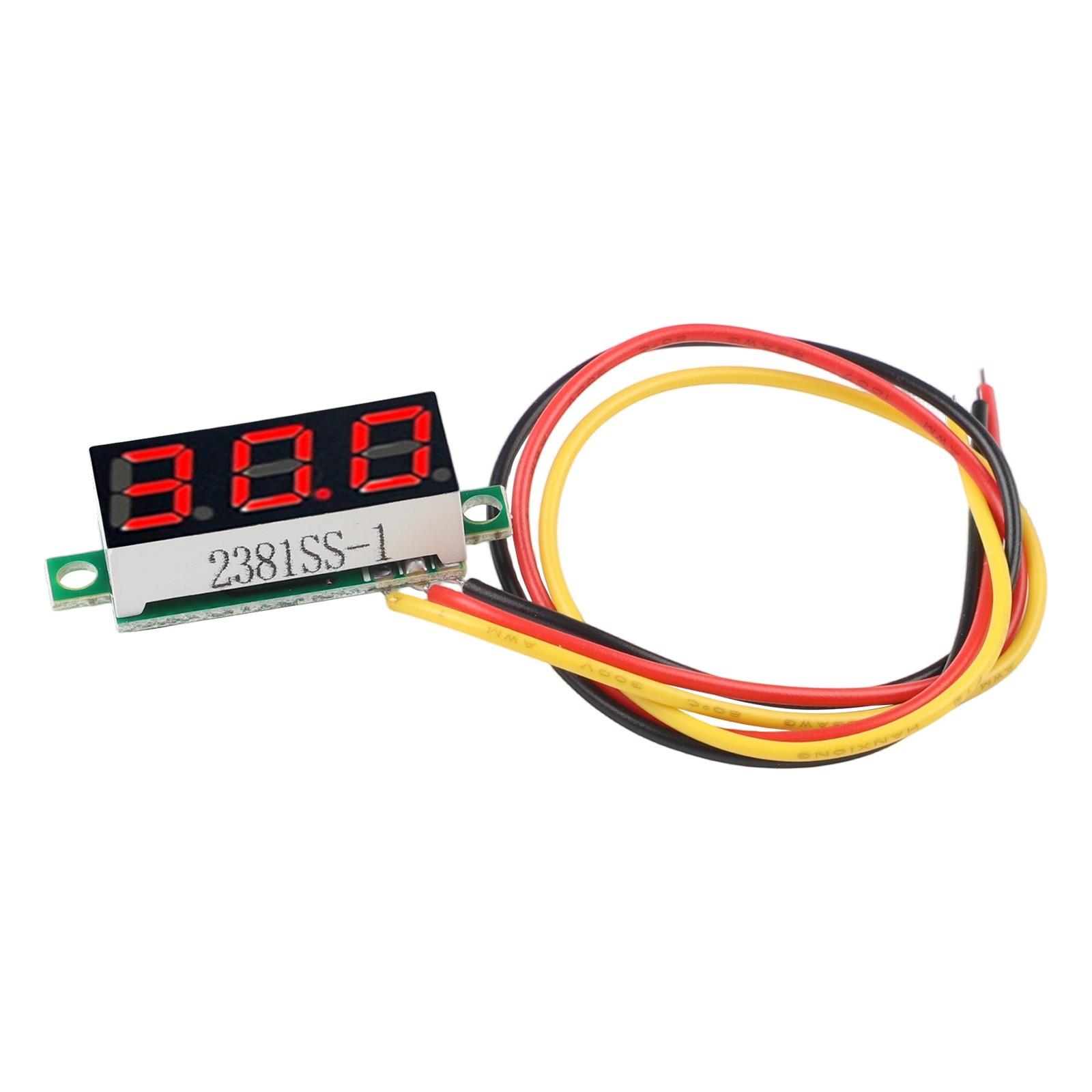 

0,28-дюймовий табличний вольтметр напруги Головка вольтметра постійного струму червоний