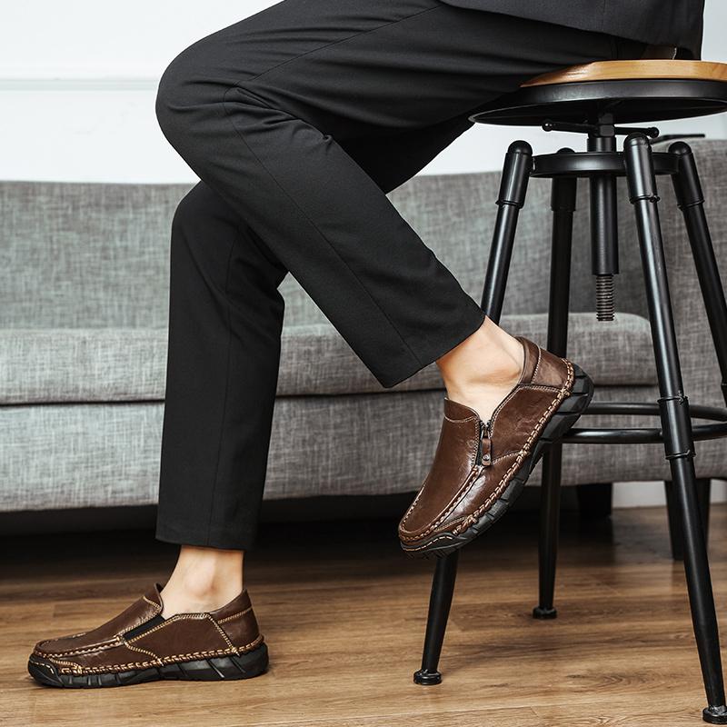 Fashion Comfortable Men's Leisure Shoe Classics Formal Footwear Handmade Men Loafers New Casual Business Shoes Fashion Leather Flats