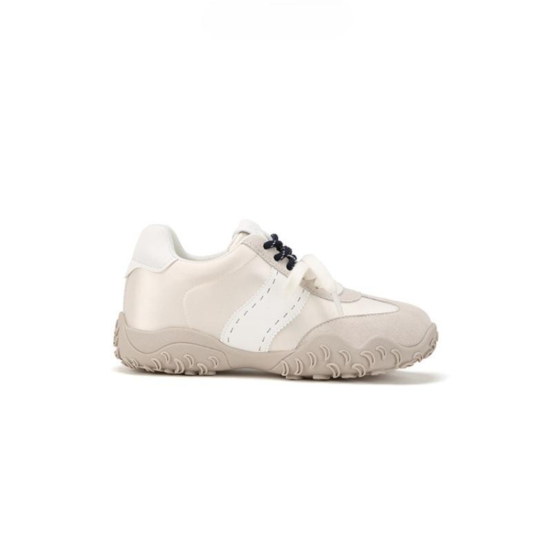 

Inner height-increasing mercerized crescent, pearl lace shoelaces, German training shoes, women s 2025 new comfortable and lightweight sports Forrest 35 бежевый