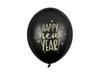 Balony 30Cm, Happy New Year, Pastel Black (1 Op. / 50 Szt.)