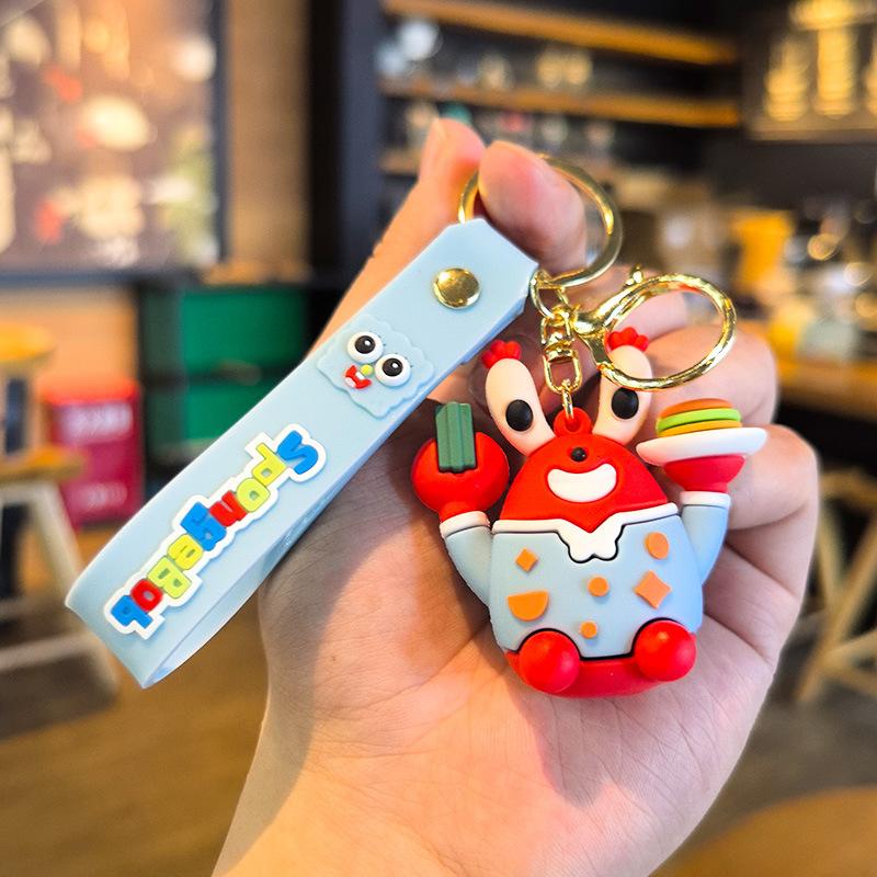 New SpongeBob SquarePants Patrick Star Keychain Accessory Car Keychain Exquisite Small Gift Schoolbag Gift Small Gift Toys Anime