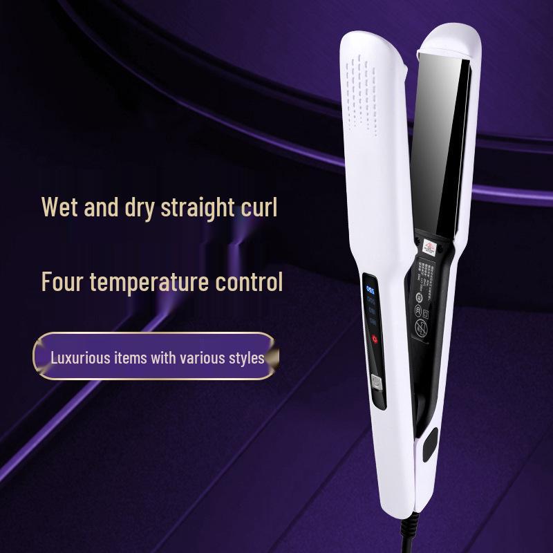Dual-Use Hair Straightener & Curler: Household Iron for Straightening & Curling