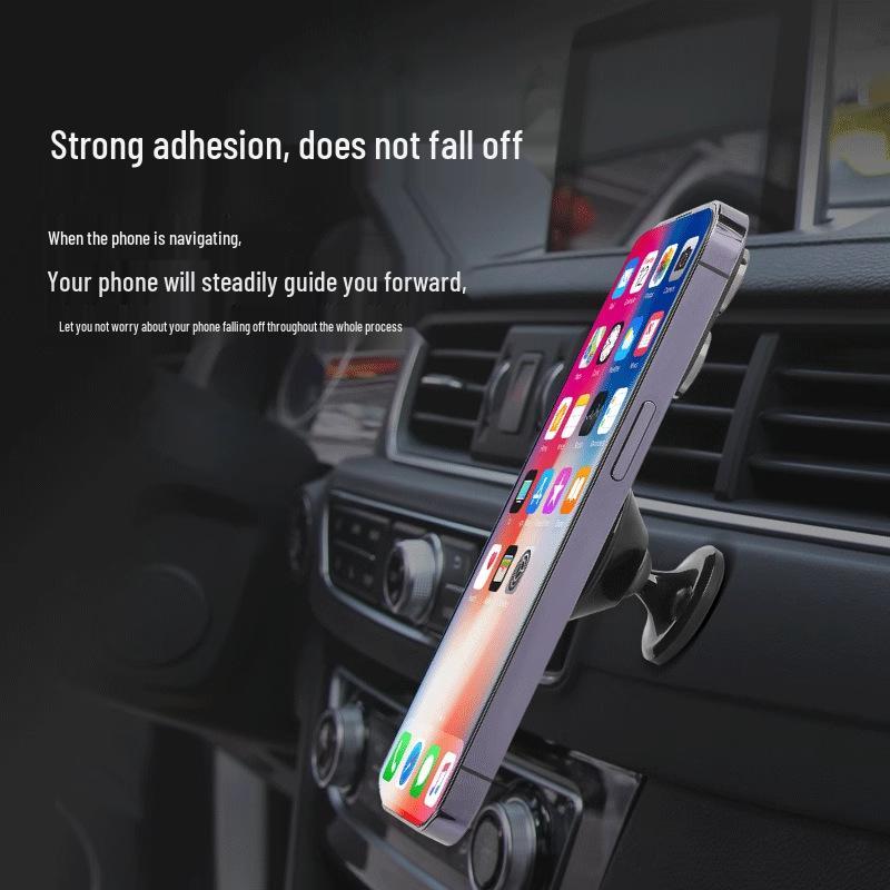 Magnetic Car Phone Holder Suction Cup with Metal Patch