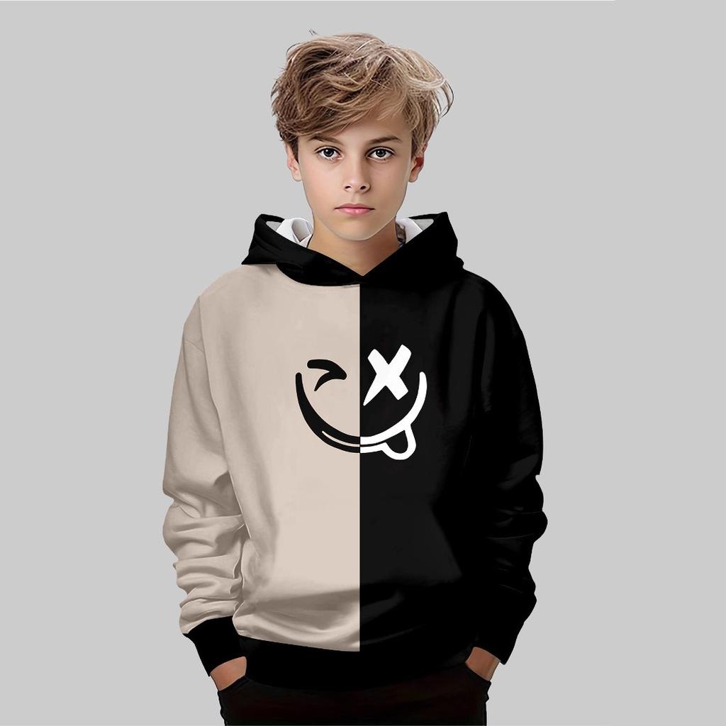 Autumn 3D Printed Hoodies Fashionable Casual Sports Long Sleeved Children's Boy Hooded Sweatshirts
