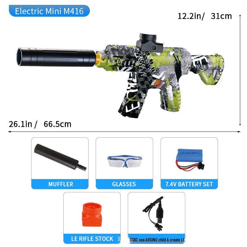 AK47 Electric Graffiti Battle Toy Gun with High-Speed Burst Fire