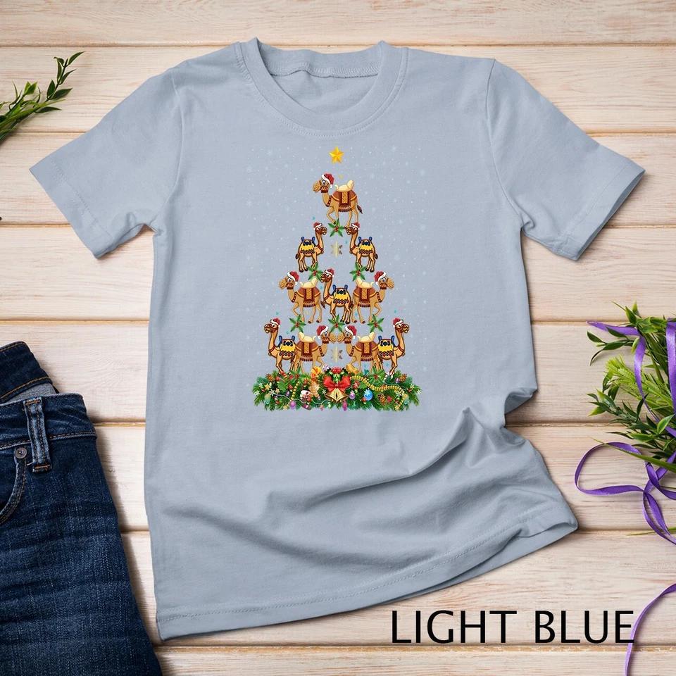 Camel Christmas Tree Gift Funny Christmas Camel Unisex T-shirt 6 3XL