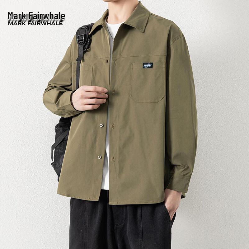 MARK FAIRWHALE Men s Casual Long Sleeve Shirt XL