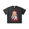 260 GSM Double Yarn 32 Count 100% Cotton Chainsaw Man V51 Power Print Unisex Heavy Cotton T Shirt… More