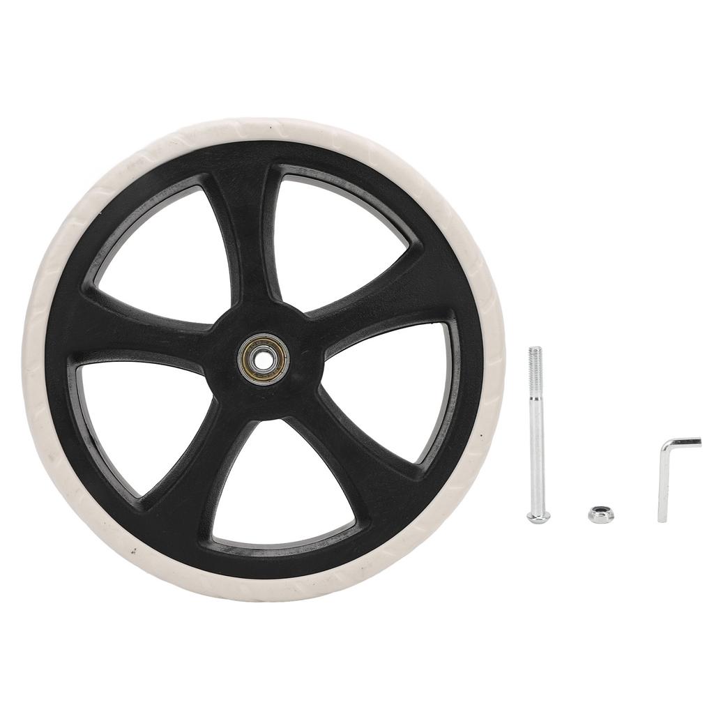 7.8in Utskiftbart Handlevognhjul Stille Innebygd Kulelager Støtdemping Dagligvarevogn