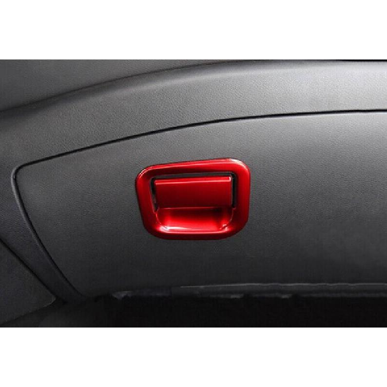 Красная крышка ручки ящика для хранения второго пилота из АБС-пластика, подходит для Nissan Sentra Sylphy -