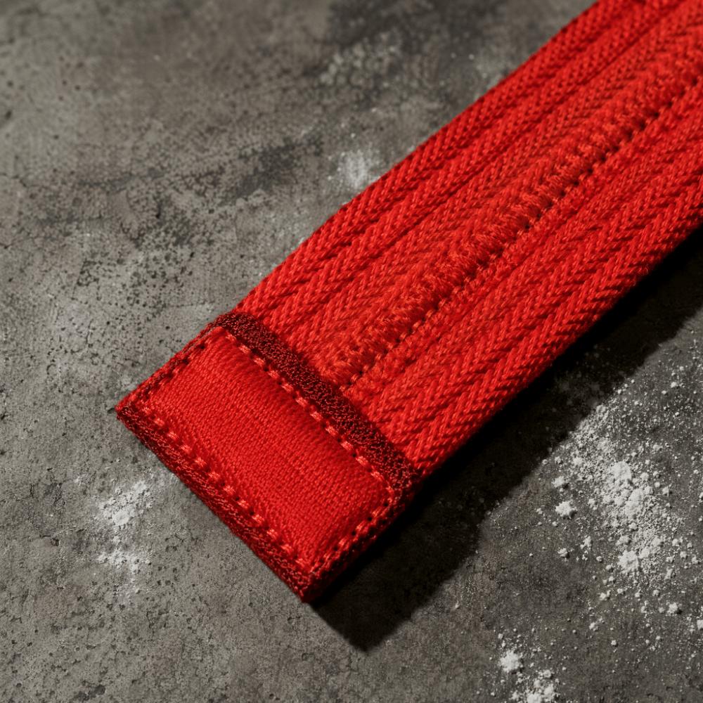2PCS Reinforced Stitching Lifting Straps Cotton Cotton Lifting Straps Weight Pull up Training красный
