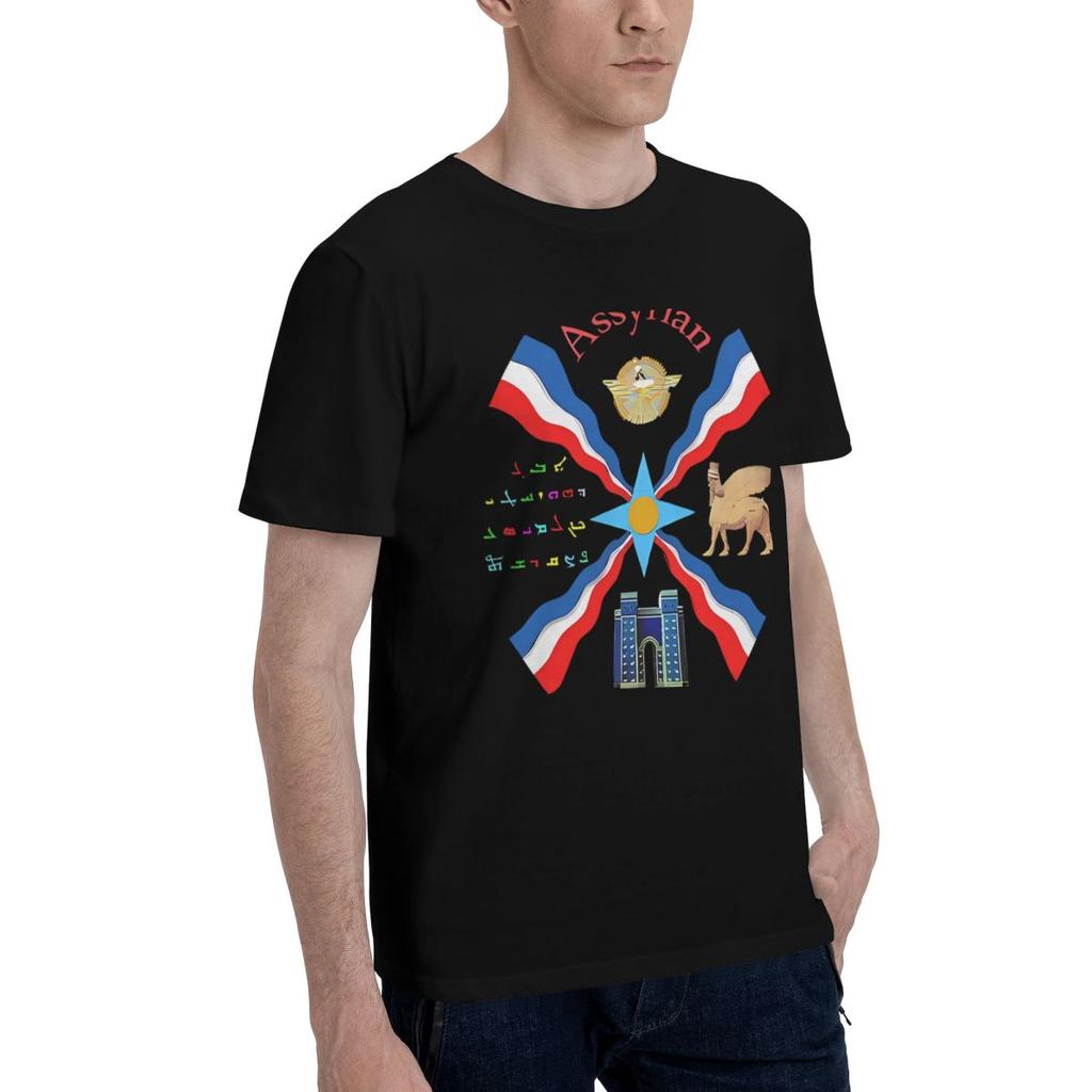 ASSYRIAN Nation 100 Cotton Casual Breathable Confortable Man Funny Mens TShirts T Shirt Men