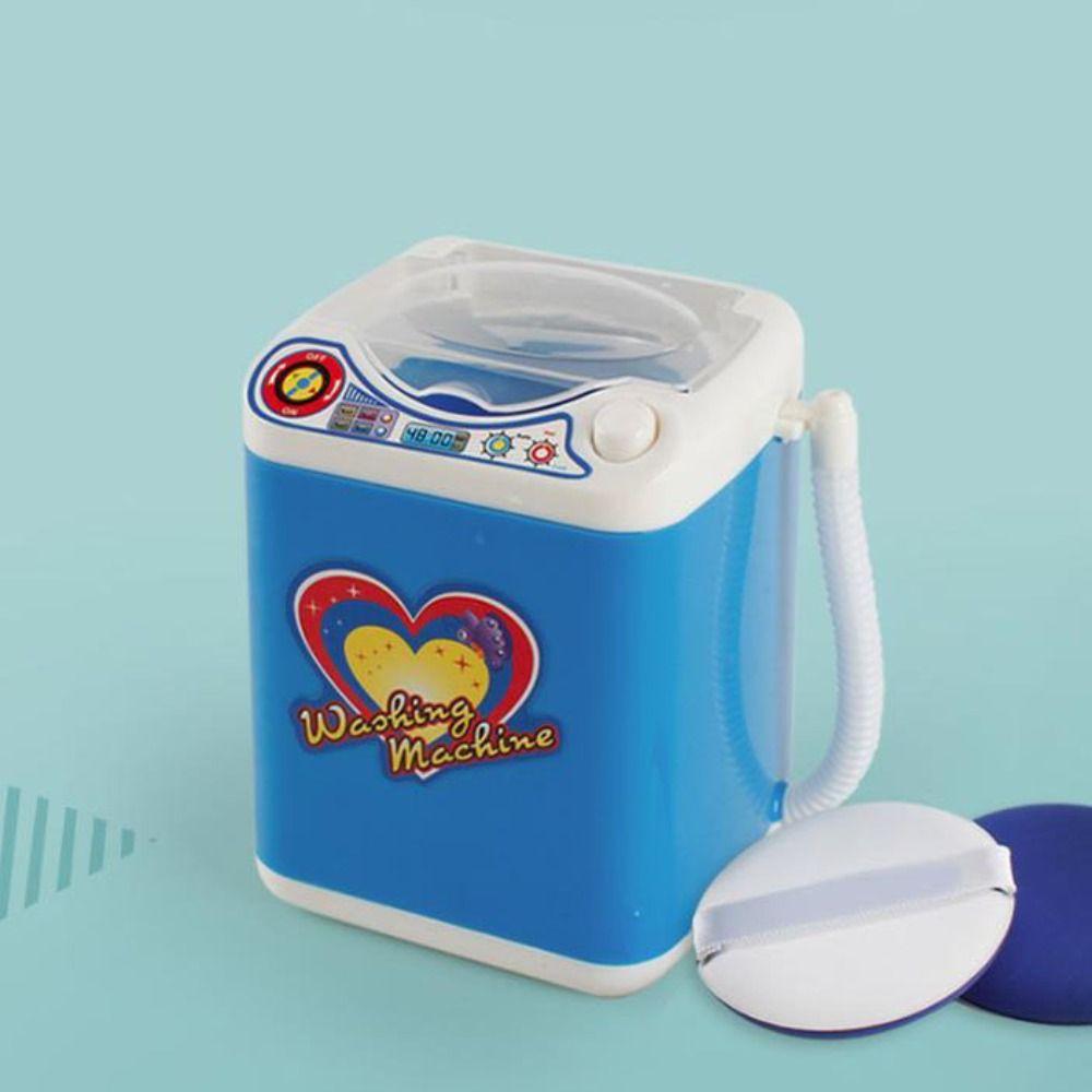 Simulated Mini Electric Washing Machine with Light Electric Dehydration Washer Boy Girl