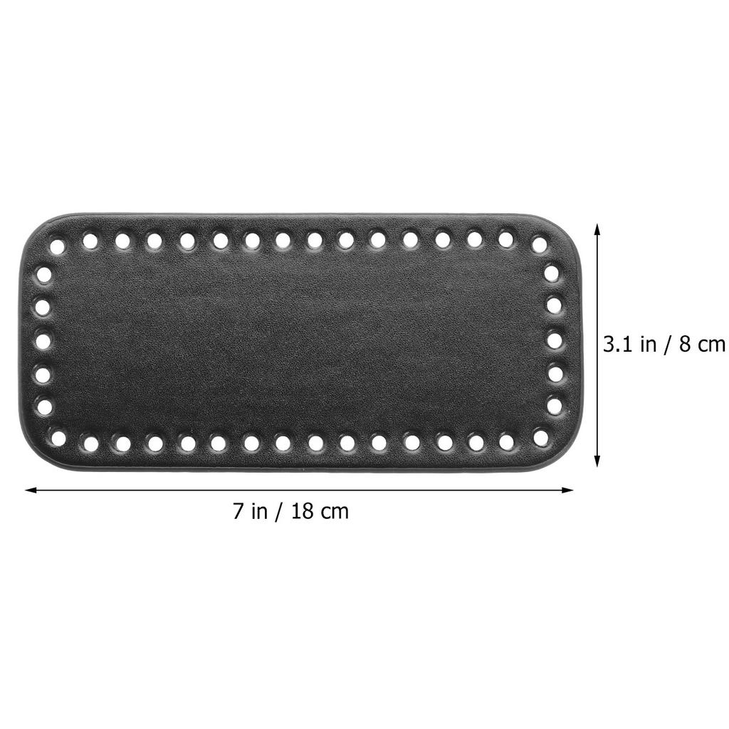 Bottom Shaper Pad for Bag DIY Needle Crochet PU Base with Vent Holes Wear Resistant Easy Sewing Accessories