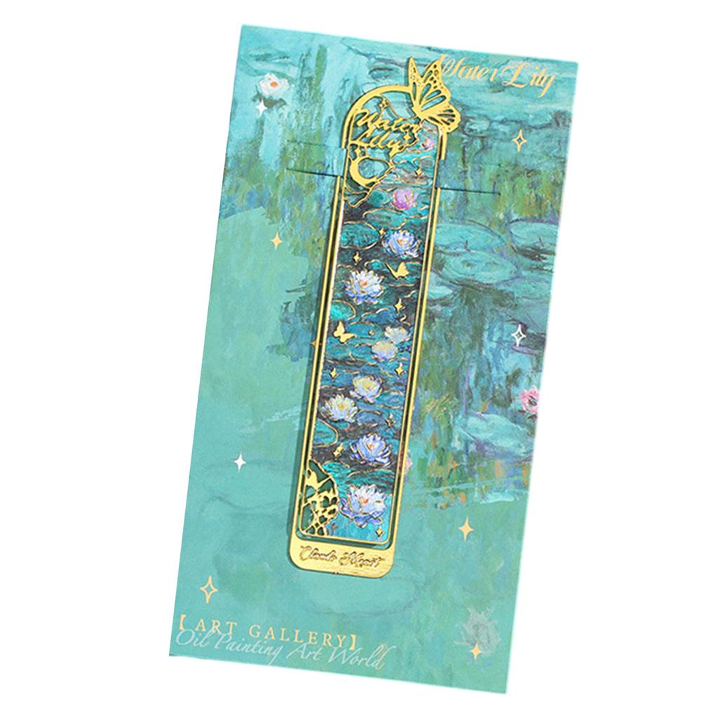 Vintage Zakładki Artystyczne Zakładki z Motywem Malarstwa Olejnego Ażurowe Metalowe Zakładki Przekładka do Stron Książki dla Miłośnika Książek Nauczyciela