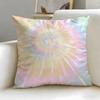 Tie-Dye Cushion Cover Soft & Easy-Wash Pillow Case – Versatile For Couch, Bed, Travel And Office