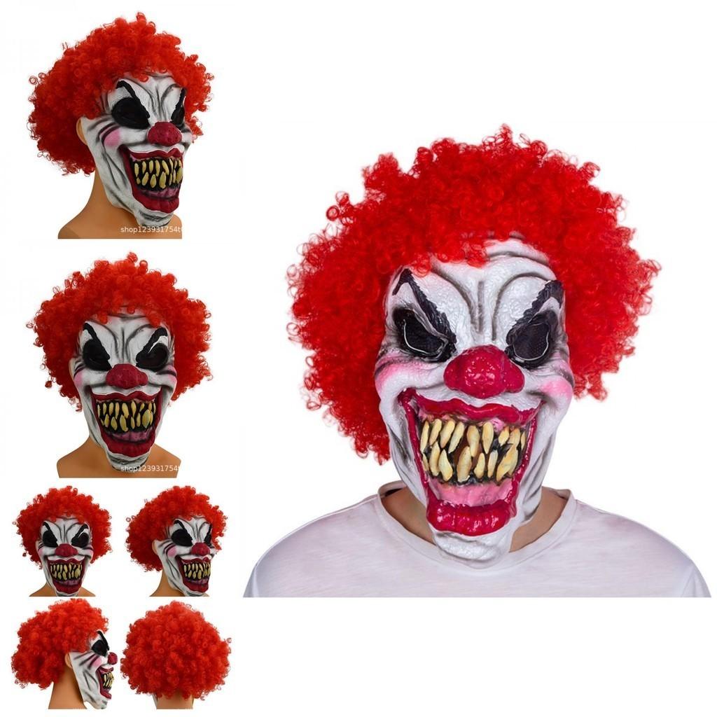 Horror Clown Latex Mask Halloween Christmas Party Role Play Props Scary Costume