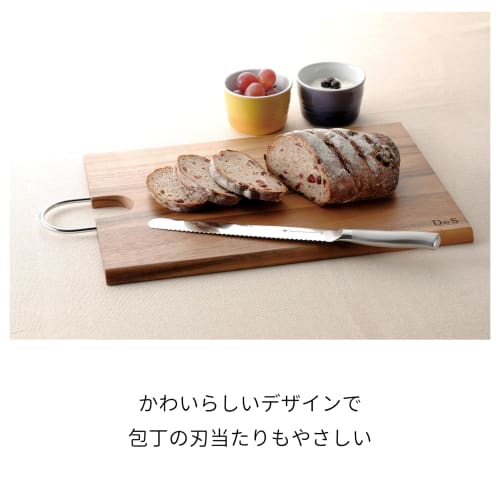 Kevnhaun Wooden Cutting Board, Small, 35 x 18.8 cm, Made of Natural Acacia Wood, Gentle on Blades, Tabletop-Ready Design, Nordic Style, Includes Wood