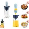 Oil Spray Bottle With Silicone Brush 2 In 1 Dropper Measuring Oil Dispenser Bottle For Kitchen Baking BBQ Grill Pastry Brushes