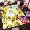 Gold Saint Anime Characters Pattern Carpet for Living Room Decor Suitable for use as an anti-slip for living room bedroom sofas