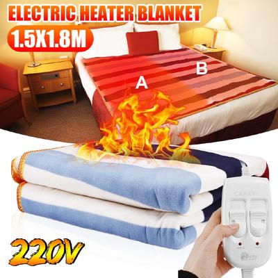 Çift Vücut Isıtıcı Yatak Şiltesi Elektrikli Isıtmalı Halılar Mat 150x180cm Otomatik Elektrikli Isıtma Termostat Atma Battaniye