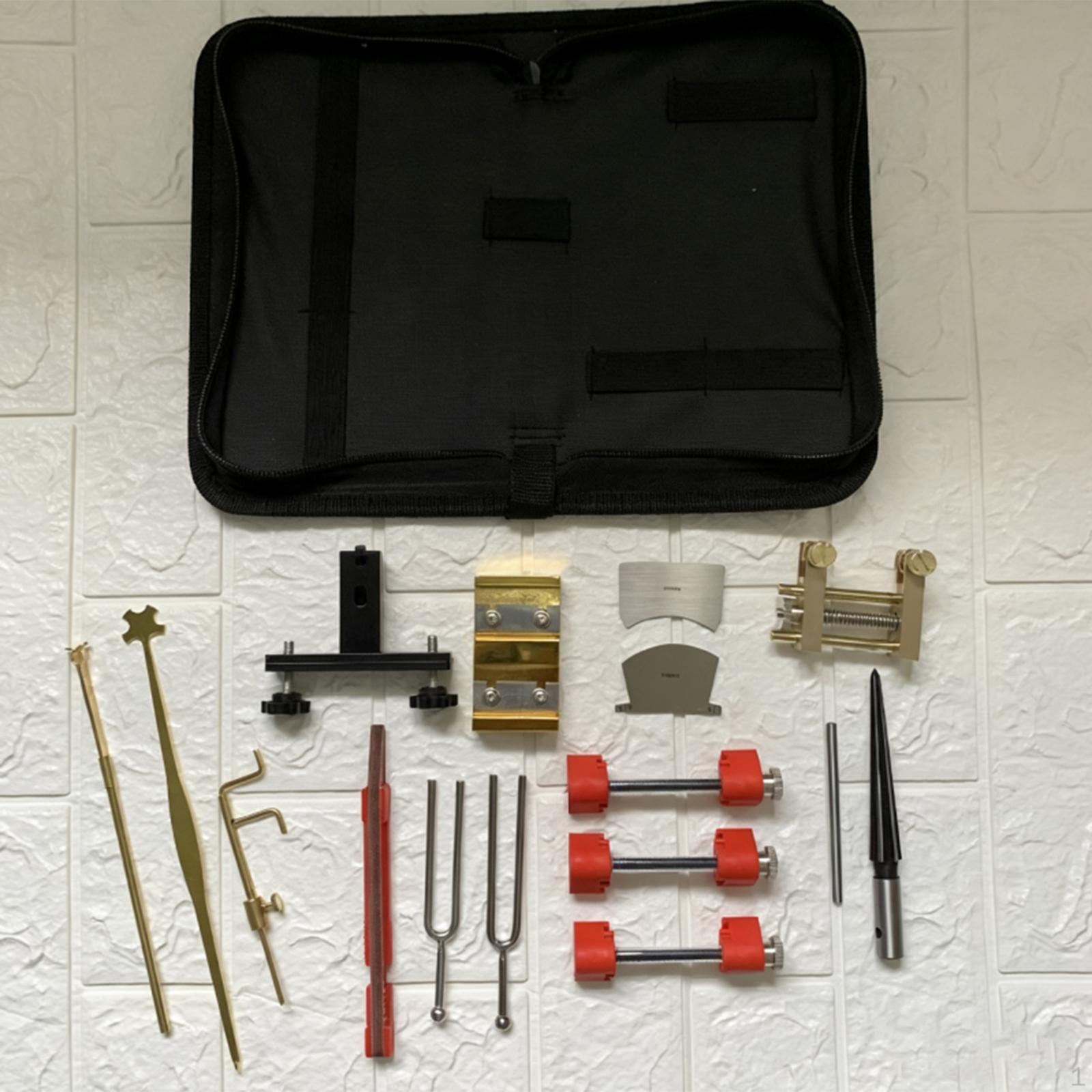 Violin Sound Post Tool Gauge Repair Setting Maintenance Tuning Fork Installation Tailpiece Clamp