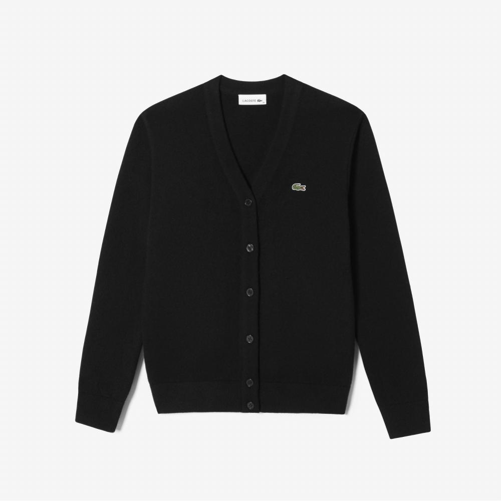 

LACOSTE Womens Basic VNeck Wool Cardigan AF189E53N 031