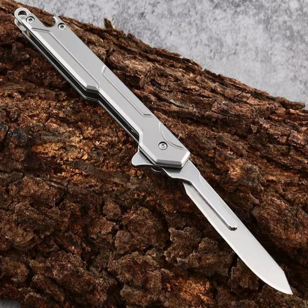 Titanium Alloy Multifunctional Art Knife, Paper Cutting, Portable Disassembly, Express Delivery, Folding Knife, Fruit Keychain