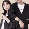 Pair of White and Popular White and Skeleton KLON INVISIBLE RELATION WHITE Watches Men's Women's Watches, Brands, Stylish, Black, Design, 40mm.
