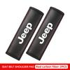 For Jeep Car Seat Belt Cover Shoulder Strap Pad Auto Accessories Grand Cherokee Wrangler JK Renegade Gladiator Compass AKN1