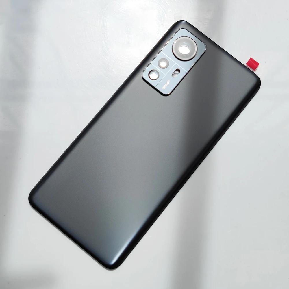 Back Glass Cover For Xiaomi 12 5G Back Door Replacement Battery, Rear Housing Cover Mi12 With Camera Lens