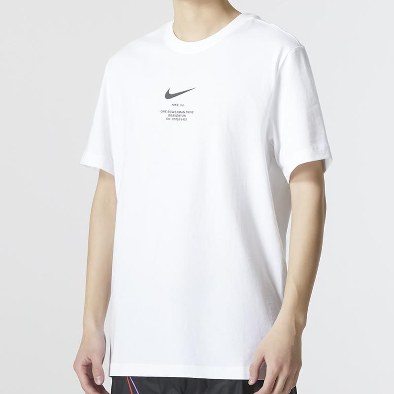 Nike Odzież sportowa NSW TEE BIG SWOOSH LogoT 'Biały' Męski DZ2882-100