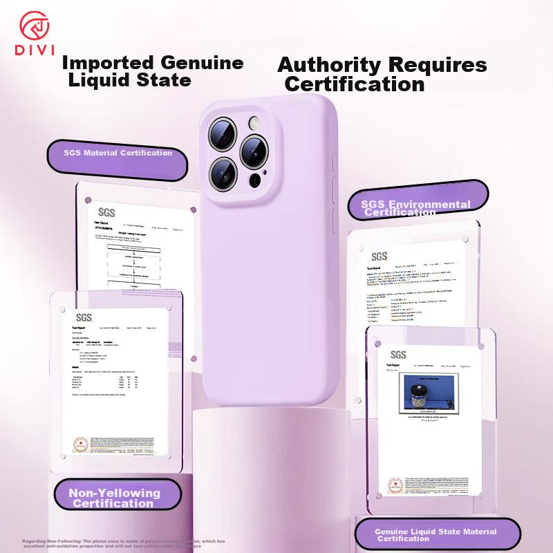 Official Liquid StateIPhone 16 Pro Case, 16 Pro Liquid Silicone Skin-Friendly, Full Lens Protection, Ultra-Thin, Shockproof,, Purple