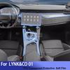 För LYNK&CO 01 - Hybridbil Interiör Mittkonsol Genomskinlig TPU Skyddsfilm Repskydd Reparerande Bilklistermärke