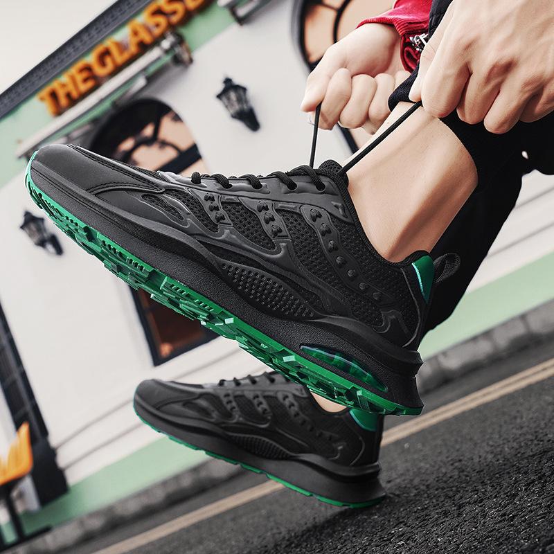 Summer Men's Low-top Mesh Sneakers Fashion Niche Harajuku Platform Shoes Personalized Student Breathable Casual Shoes