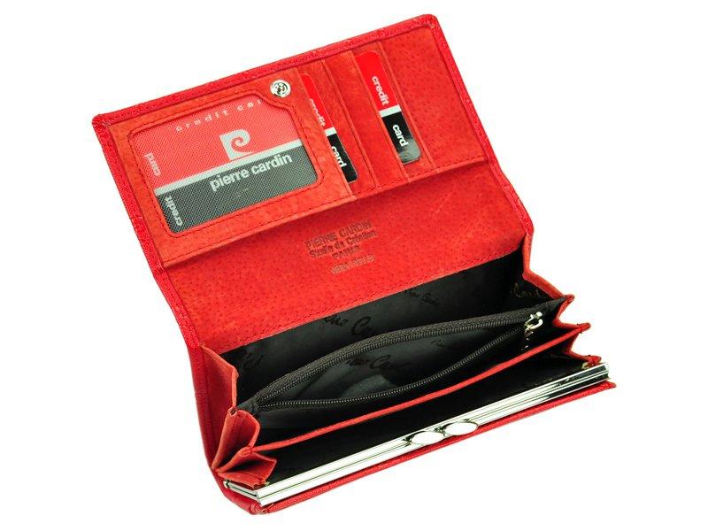 Dámská peněženka s prvky z pravé kůže Pierre Cardin P79 455