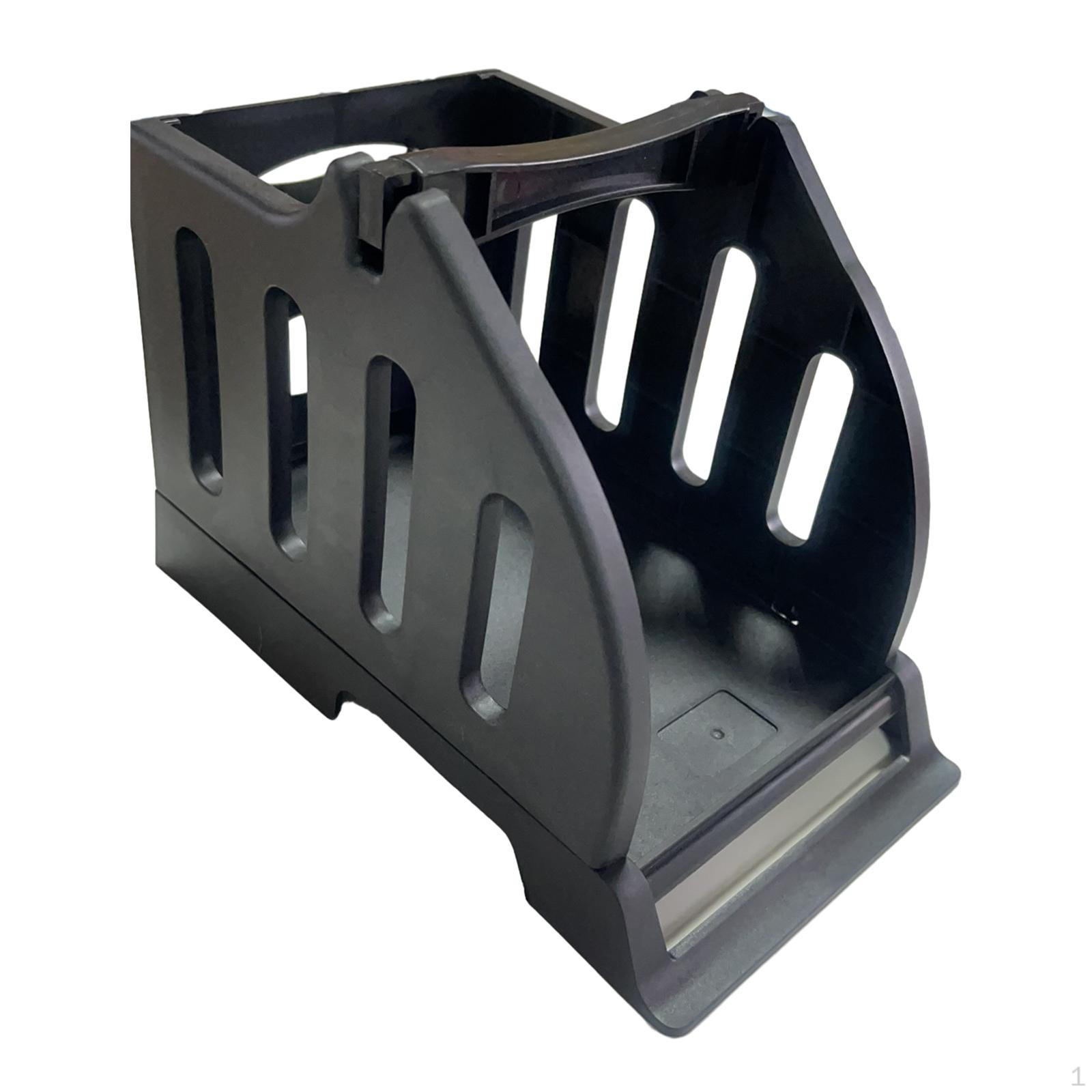 

Подставка-держатель для рулонов термобумаги и фальцованных этикеток чёрный