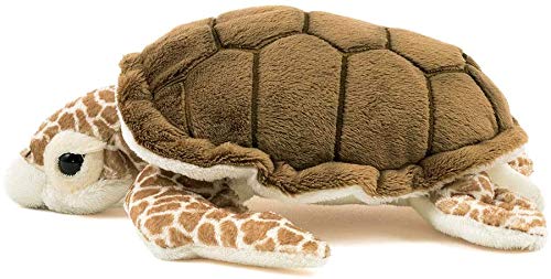 Colorata Loggerhead Sea Turtle Plush Toy (S Size/Soft Touch) Realistic Turtle Marine Animal Toy Doll Gift Present Birthday (Twice Checked) / Christmas