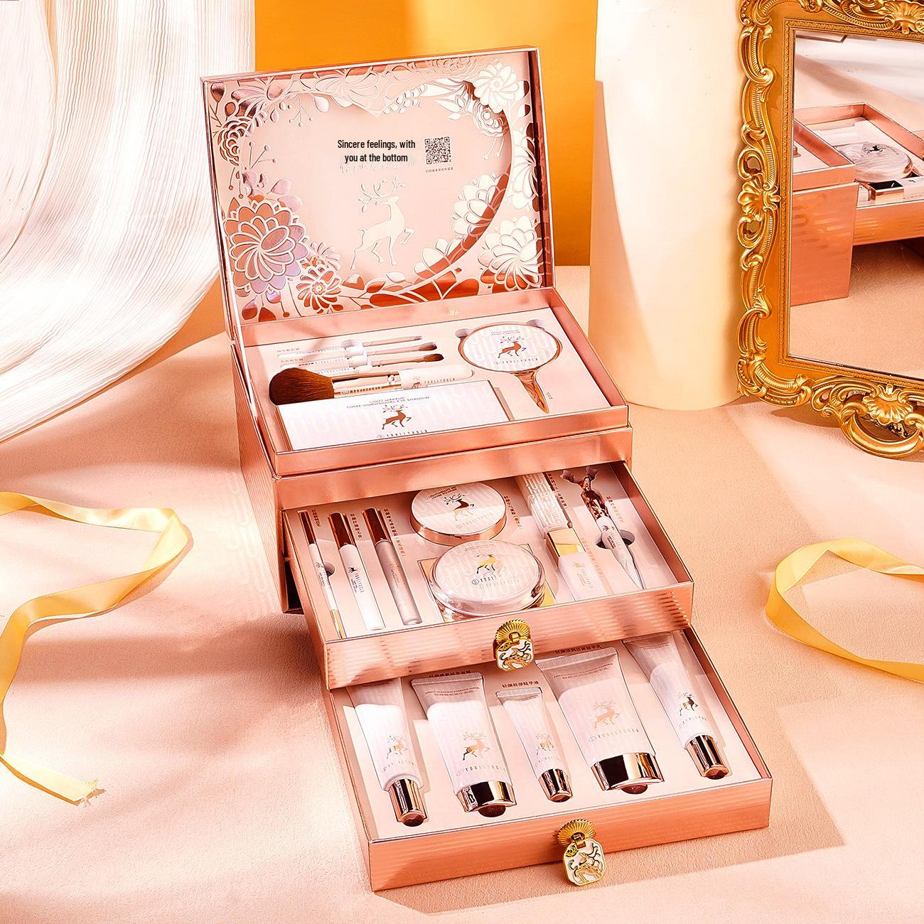 Yuli Yula 20-Piece Deer Makeup & Skincare Set - Qixi Festival Valentine s Day Gift Box