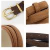 Minimalist Genuine Leather Waist Belt With Pin Closure For Fashionable Ladies And Jeans