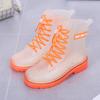 New women's jelly rain shoes, four-season fashion rain boots, non-slip and waterproof rubber shoes, and versatile medium tube water boots