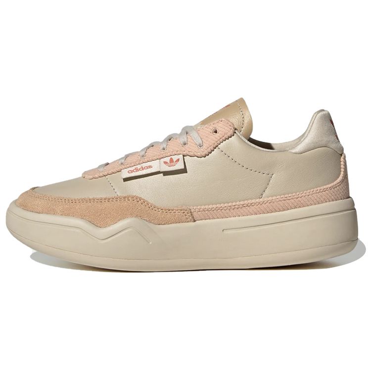 

Adidas Originals Her Court Leather Minimalist Solid Color Slip Resistant Durable Low Top Lifestyle Sneakers Women sneakers Brown Pink GX7042 36