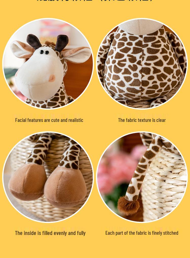 Plush Jungle Animal Dolls: Elephant, Monkey, Tiger, Lion, Giraffe – Perfect Children's Gifts