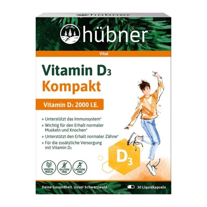 

Hübner Vitamin D3 Compact 30 Capsules
