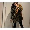 Women Leopard Jackets Furry Casual Vintage Coats Lady Baggy Designed Clothes