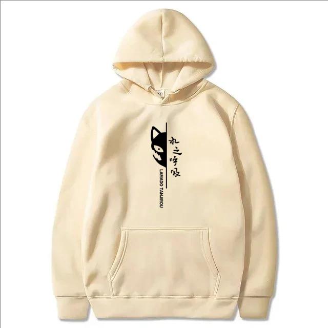 Anime Water Breath Print Pattern Hoodie Women Men Harajuku Fleece Cotton Sweatshirt Autumn/Winter Loose Long Sleeves Hoodie