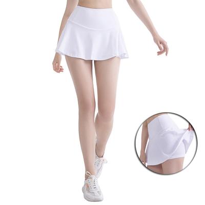 Frauen Hohe Taille Athletisch Laufen Sport Skort Tennis Röcke Mini Golf Badminton Dünne Rock
