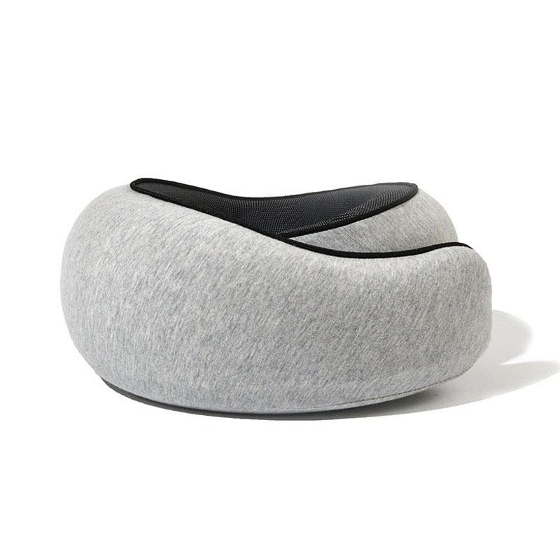 

Портативная регулируемая подушка для шеи из пеноматериала с эффектом памяти U-образная подушка для поддержки шеи в стиле улитки для путешествий мягкая подушка для сна в полдень серый